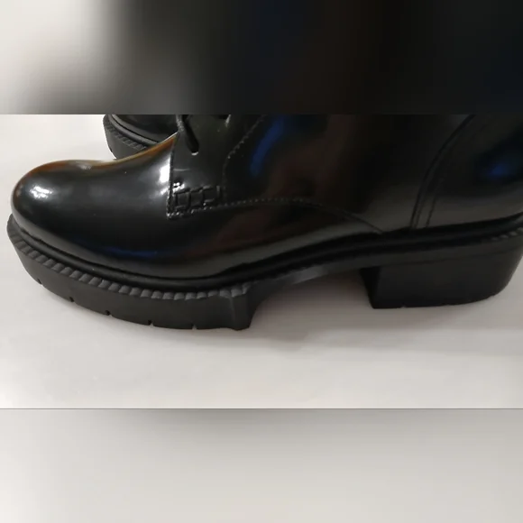 COACH Patent Leather Combat Boot CX027 • Black • Size 6B - Picture 7 of 13